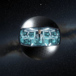 Slipstream vessel in space
